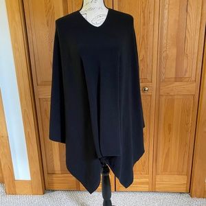 Lululemon black wool adjustable poncho or sweater.